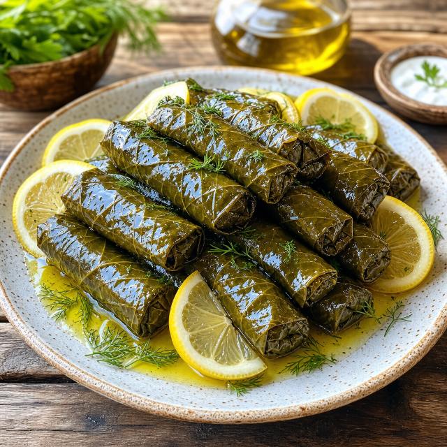 Dolmades (Stuffed Grape Leaves)